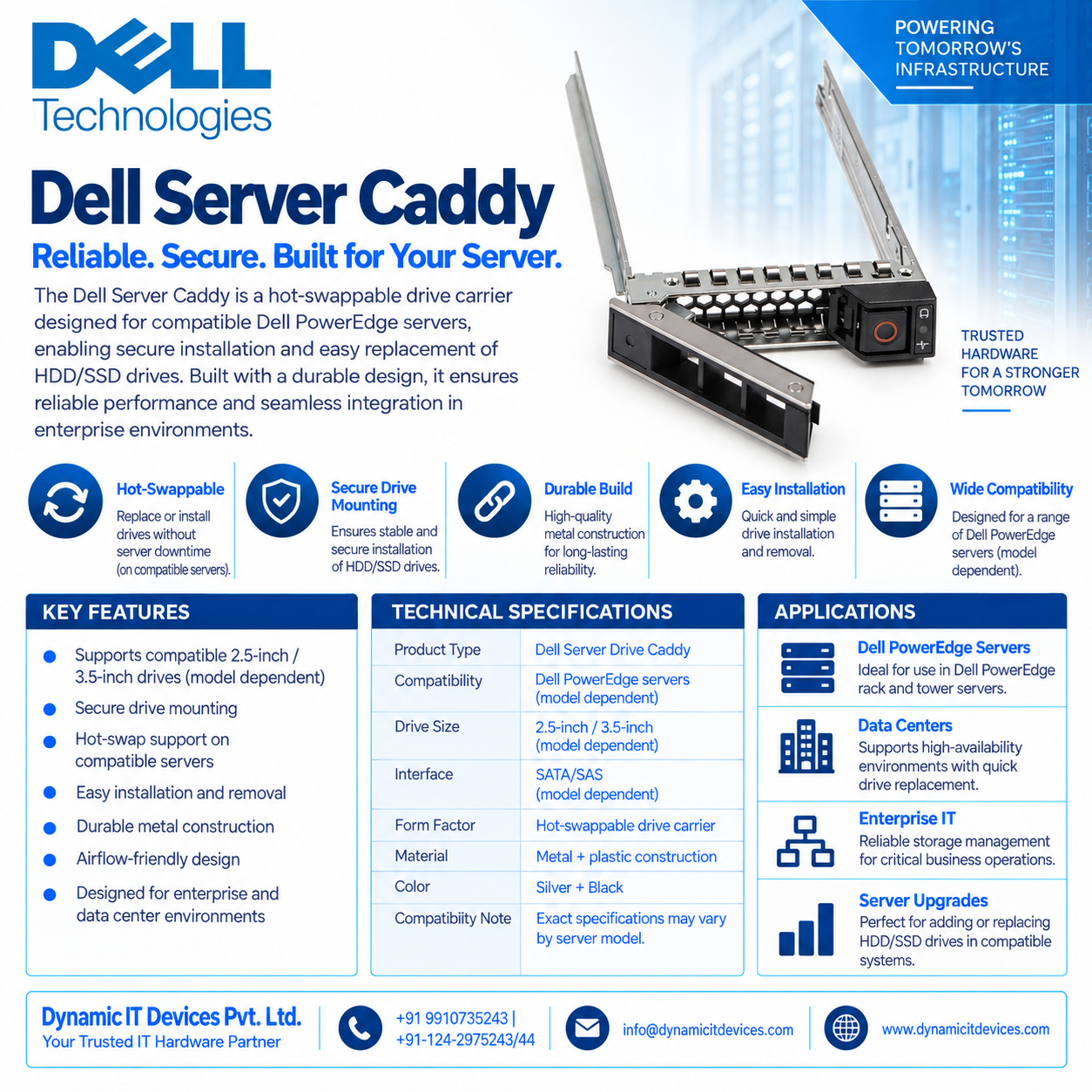 Dell Server Caddy thumbnail 6